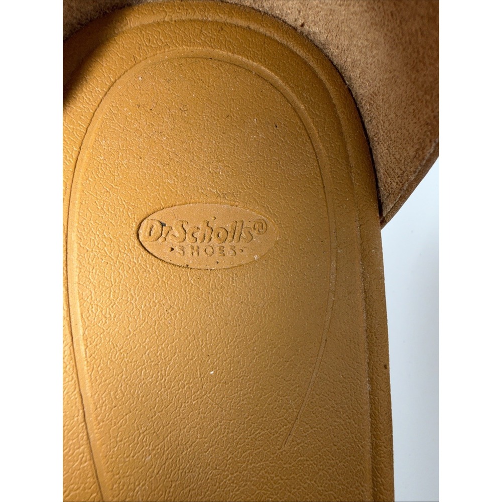 Dr Scholl's Women's Tan Wedge Sandals Show Off Ankle Straps Brown Sz 10 M - Picture 10 of 12